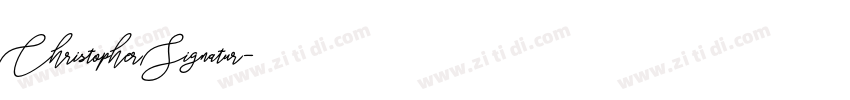 Christopher Signatur字体转换